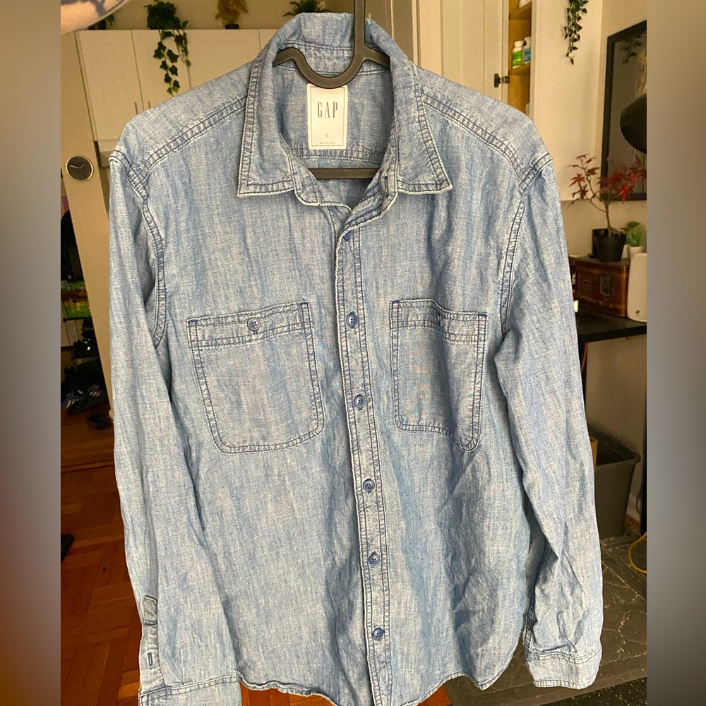 Casual GAP blue chambray shirt - Regular Fit - Denim Shirt